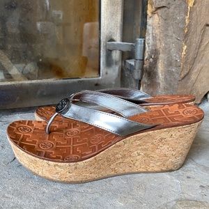 Tory Burch Wedge Flip Flops